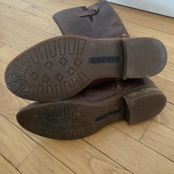 Leather tall timberland riding boots - Picture 3 of 3